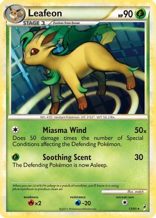[PKM-R] Leafeon (13/95) [HeartGold & SoulSilver: Call of Legends]