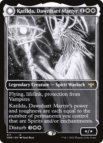 {R} Katilda, Dawnhart Martyr // Katilda's Rising Dawn (Showcase Eternal Night) [Innistrad: Crimson Vow][VOW 317]