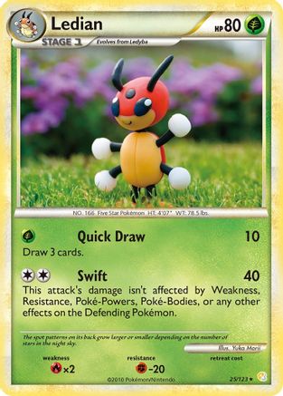 [PKM] Ledian (25/123) [HeartGold & SoulSilver: Base Set]