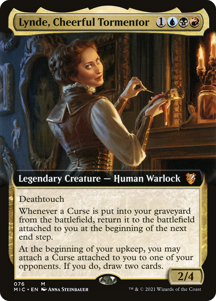 {R} Lynde, Cheerful Tormentor (Extended Art) [Innistrad: Midnight Hunt Commander][MIC 076]