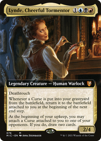 {R} Lynde, Cheerful Tormentor (Extended Art) [Innistrad: Midnight Hunt Commander][MIC 076]