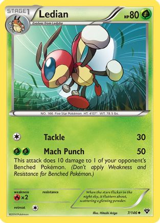 [PKM] Ledian (7/146) [XY: Base Set]