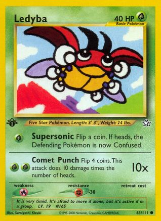 [PKM] Ledyba (63/111) [Neo Genesis 1st Edition]