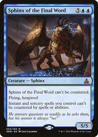 {R} Sphinx of the Final Word [Oath of the Gatewatch][OGW 063]