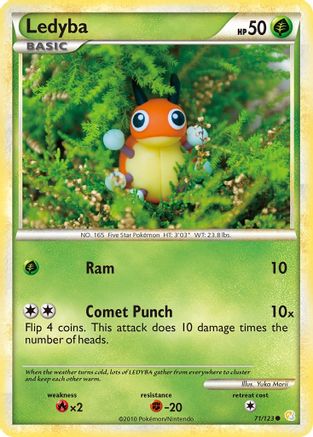 [PKM] Ledyba (71/123) [HeartGold & SoulSilver: Base Set]