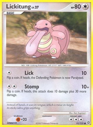 [PKM] Lickitung (91/132) [Diamond & Pearl: Secret Wonders]