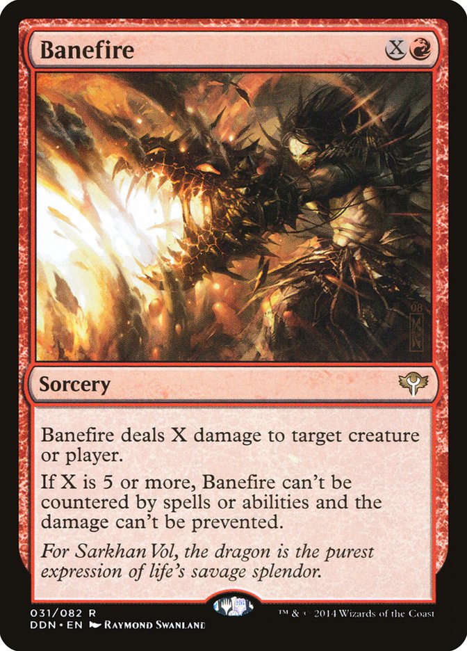 {R} Banefire [Duel Decks: Speed vs. Cunning][DDN 031]