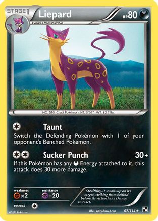 [PKM] Liepard (67/114) [Black & White: Base Set]