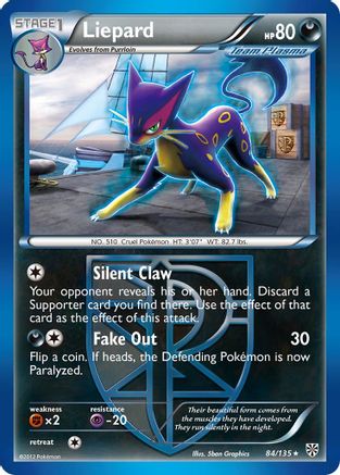 [PKM] Liepard (84/135) [Black & White: Plasma Storm]