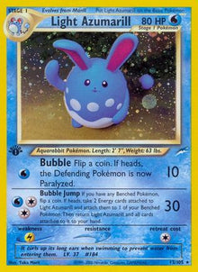 [PKM-R] Light Azumarill (13/105) [Neo Destiny Unlimited]