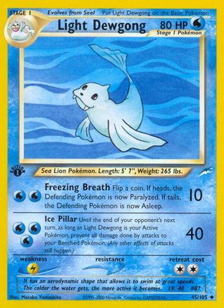 [PKM] Light Dewgong (45/105) [Neo Destiny 1st Edition]