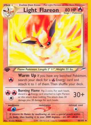 [PKM] Light Flareon (46/105) [Neo Destiny 1st Edition]