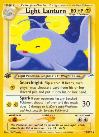 [PKM] Light Lanturn (23/105) [Neo Destiny 1st Edition]