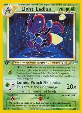 [PKM] Light Ledian (24/105) [Neo Destiny 1st Edition]