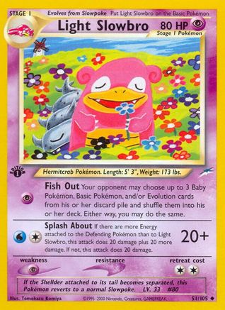 [PKM] Light Slowbro (51/105) [Neo Destiny 1st Edition]