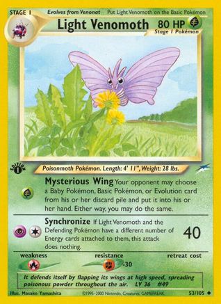 [PKM] Light Venomoth (53/105) [Neo Destiny 1st Edition]