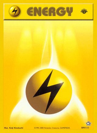 [PKM BE] Lightning Energy (109/111) [Neo Genesis 1st Edition]