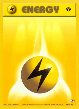 [PKM BE] Lightning Energy (130/132) [Gym Heroes 1st Edition]