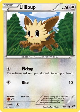 [PKM] Lillipup (80/114) [Black & White: Base Set]