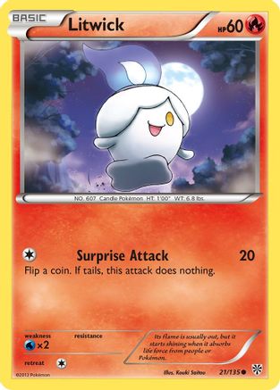 [PKM-C] Litwick (21/135) [Black & White: Plasma Storm]