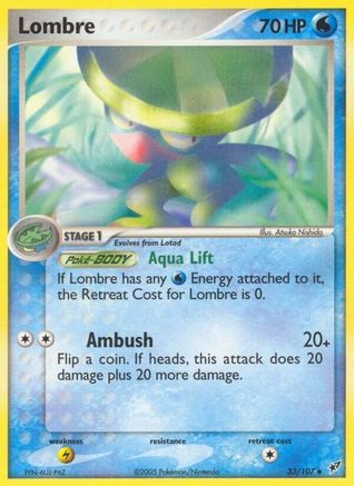 [PKM-C] Lombre (33/107) (Stamped) [EX: Deoxys]