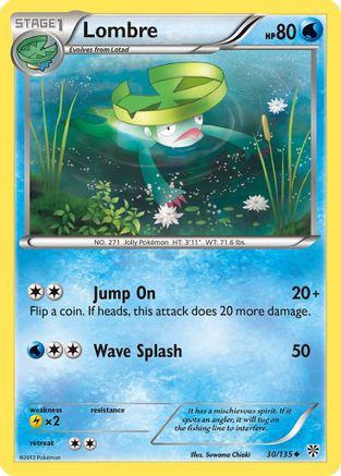 [PKM] Lombre (30/135) [Black & White: Plasma Storm]
