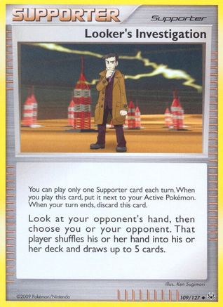 [PKM] Looker's Investigation (109/127) [Platinum: Base Set]