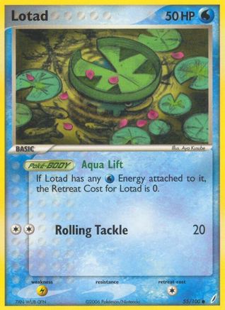 [PKM] Lotad (55/100) (Stamped) [EX: Crystal Guardians]