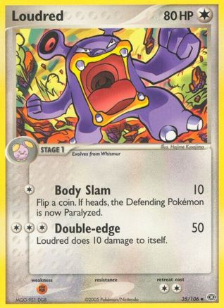 [PKM-C] Loudred (35/106) (Stamped) [EX: Emerald]