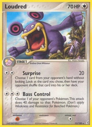 [PKM] Loudred (23/100) (Stamped) [EX: Crystal Guardians]