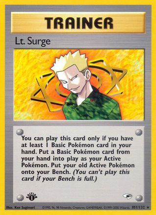 [PKM] Lt. Surge (101/132) [Gym Heroes 1st Edition]