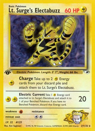 [PKM] Lt. Surge's Electabuzz (27/132) [Gym Heroes 1st Edition]