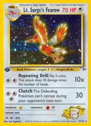 [PKM] Lt. Surge's Fearow (7/132) [Gym Heroes Unlimited]