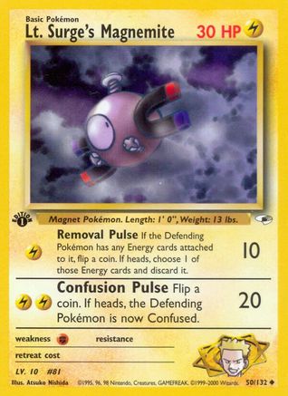 [PKM] Lt. Surge's Magnemite (50/132) [Gym Heroes 1st Edition]