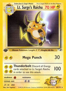 [PKM-R] Lt. Surge's Raichu (28/132) [Gym Heroes Unlimited]