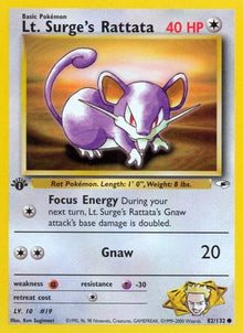 [PKM-C] Lt. Surge's Rattata (82/132) [Gym Heroes Unlimited]