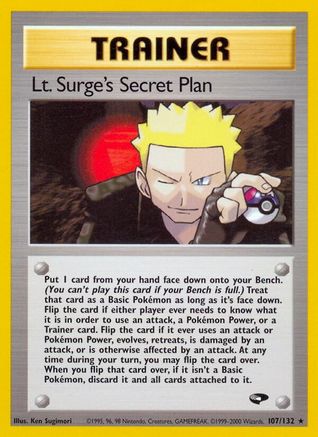 [PKM] Lt. Surge's Secret Plan (107/132) [Gym Challenge 1st Edition]