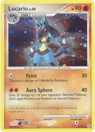 [PKM-R] Lucario (6/130) [Diamond & Pearl: Base Set]