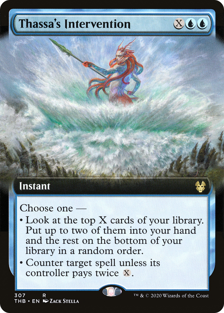 {R} Thassa's Intervention (Extended Art) [Theros Beyond Death][THB 307]