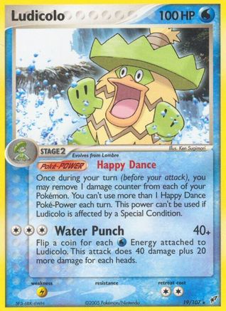 [PKM-R] Ludicolo (19/107) (Stamped) [EX: Deoxys]