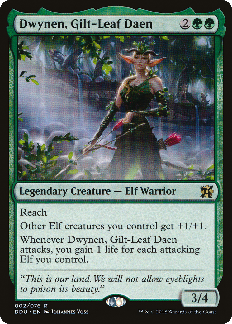 {R} Dwynen, Gilt-Leaf Daen [Duel Decks: Elves vs. Inventors][DDU 002]