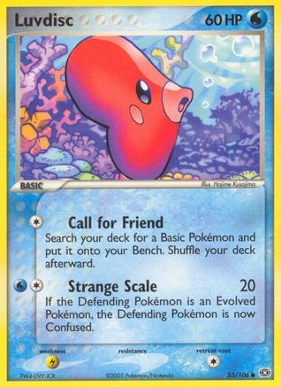 [PKM] Luvdisc (53/106) (Stamped) [EX: Emerald]