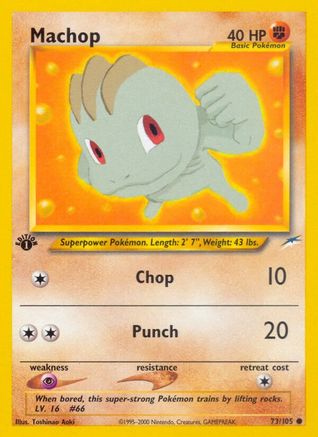 [PKM] Machop (73/105) [Neo Destiny 1st Edition]