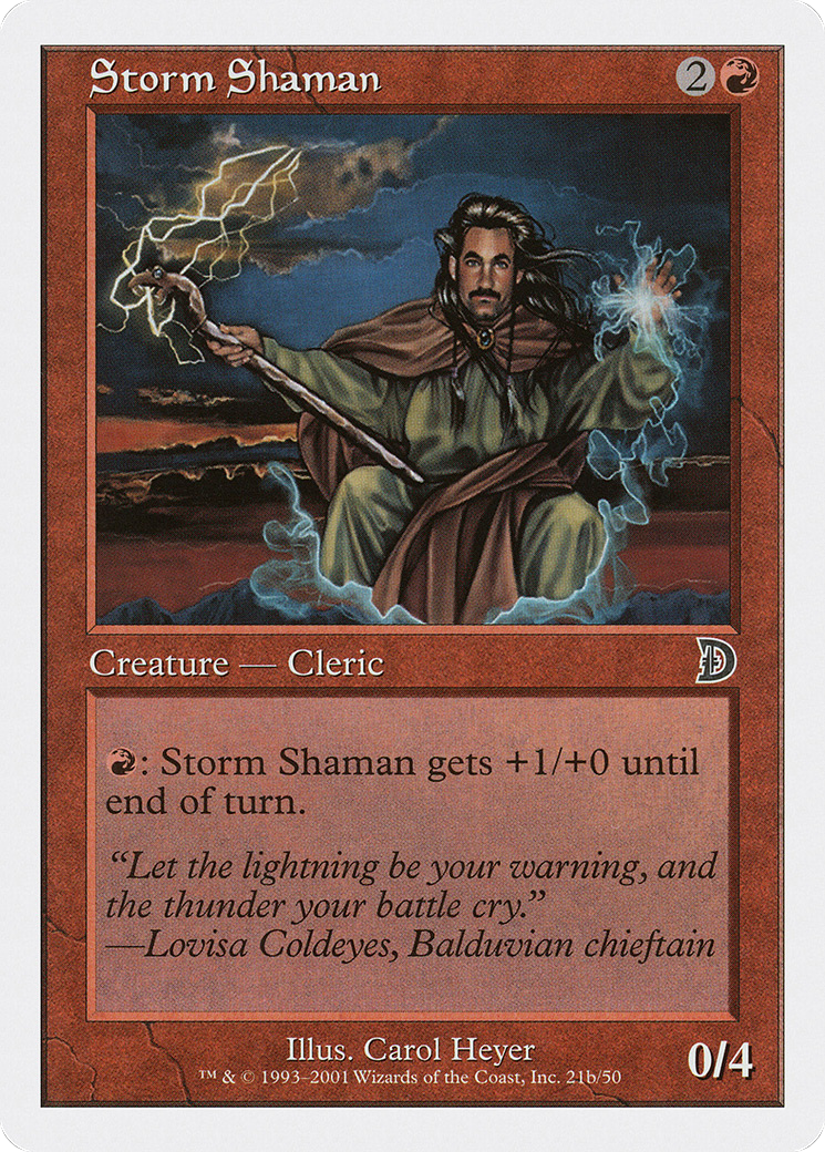 {C} Storm Shaman (Male) [Deckmasters][DKM 21B]