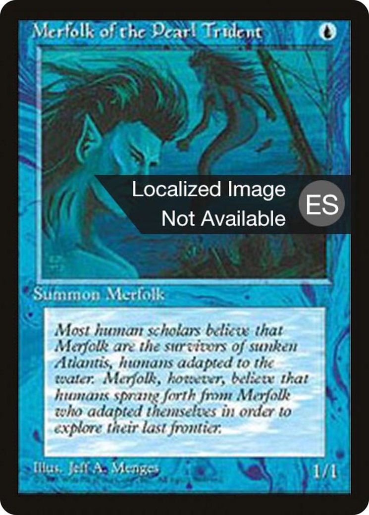 {F} Merfolk of the Pearl Trident [Fourth Edition (Foreign Black Border)][FBB 4ED 086]