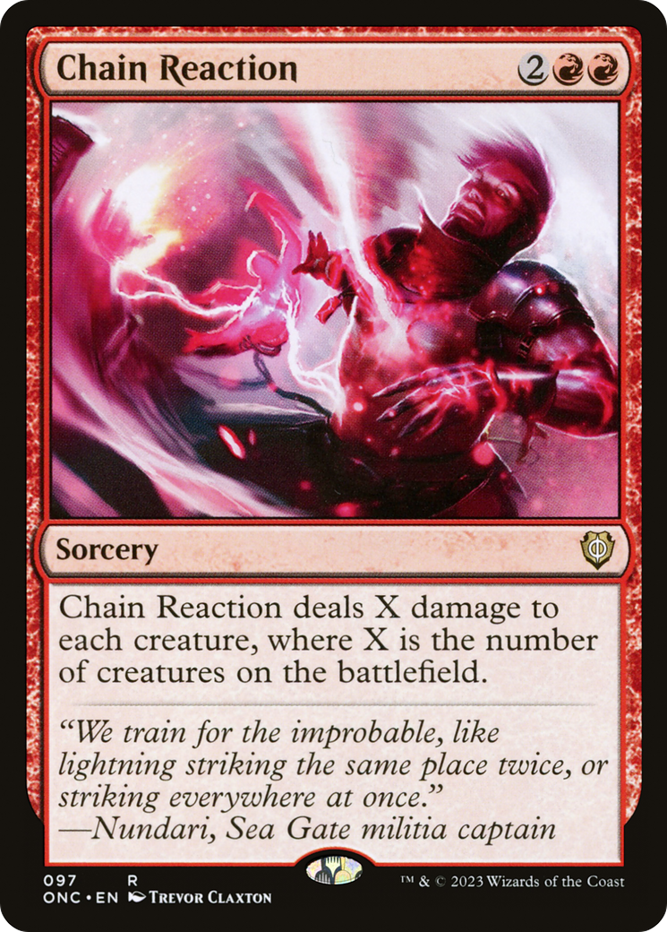 {R} Chain Reaction [Phyrexia: All Will Be One Commander][ONC 097]