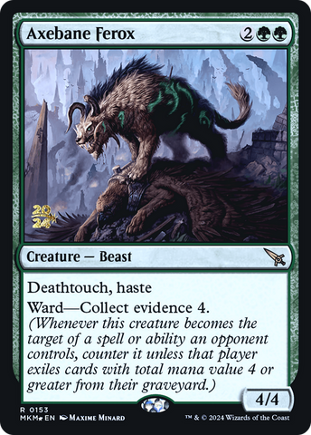{R} Axebane Ferox [Murders at Karlov Manor Prerelease Promos][PR MKM 153]