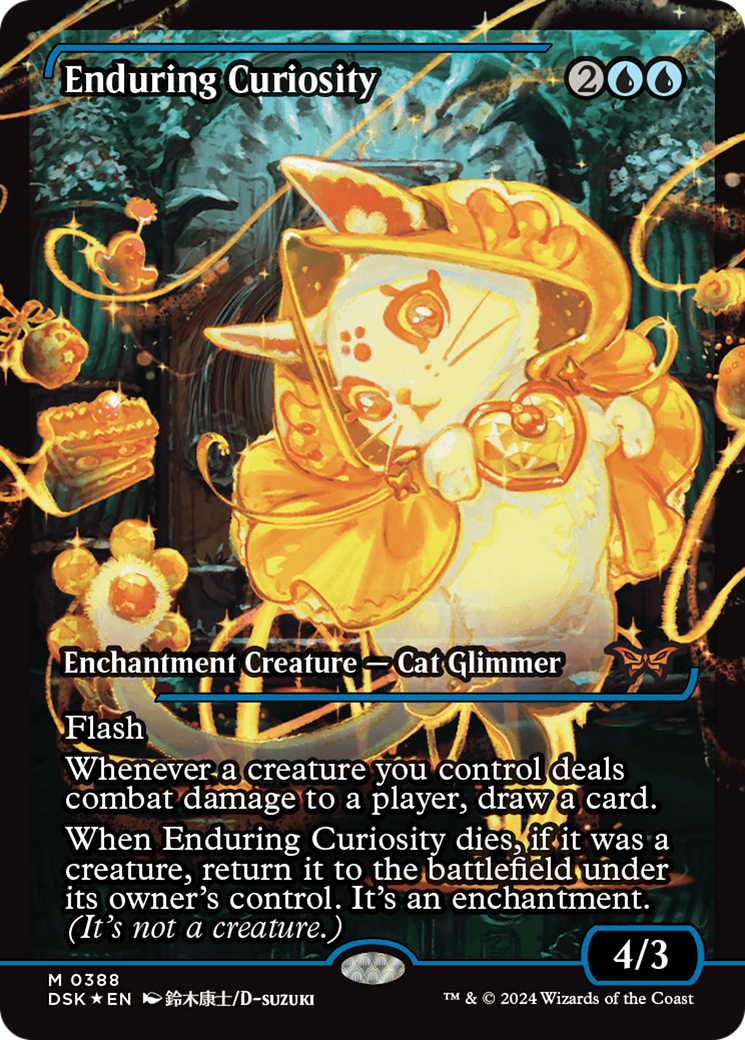 {@R} Enduring Curiosity (Japanese Showcase) [Duskmourn: House of Horror][DSK 388]