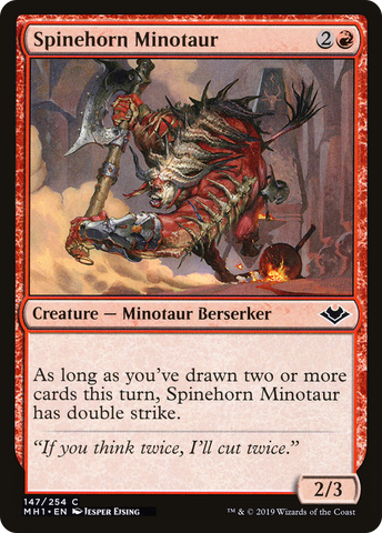 {C} Spinehorn Minotaur [Modern Horizons][MH1 147]