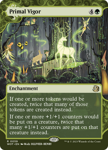 {R} Primal Vigor [Wilds of Eldraine: Enchanting Tales][WOT 059]